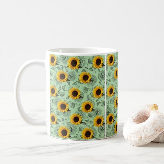 Taza De Café Mugre de girasol (Con donut)