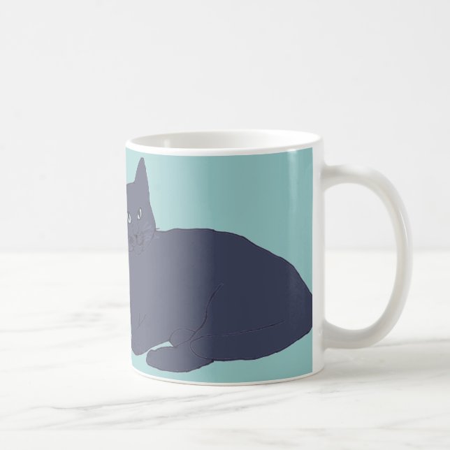 Taza De Café Mugre de Gray Kitties (Derecha)