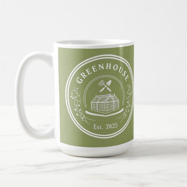 Taza De Café Mugre de Greenhouse Garden (Izquierda)