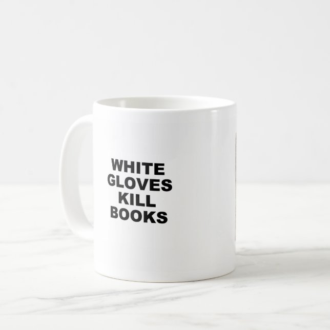 Taza De Café Mugre de guantes blancos (Anverso izquierdo)