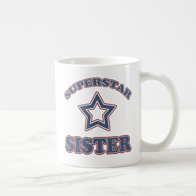 Taza De Café Mugre de hermana superestrella (Derecha)