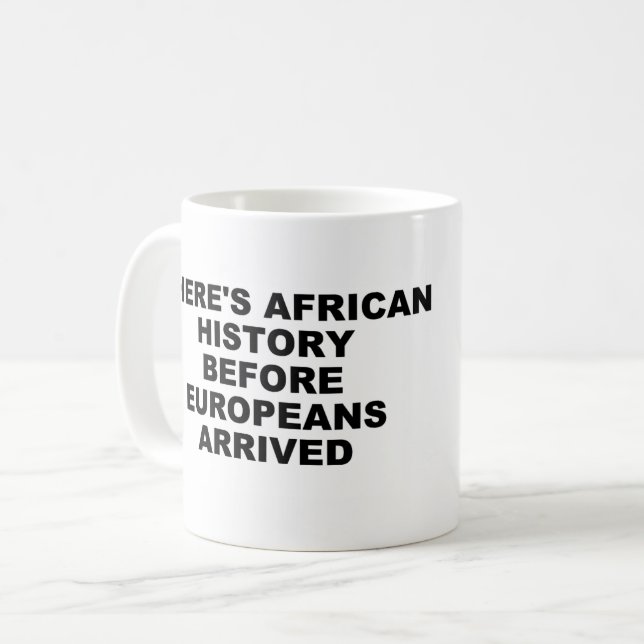 Taza De Café Mugre de historia africana (Anverso izquierdo)