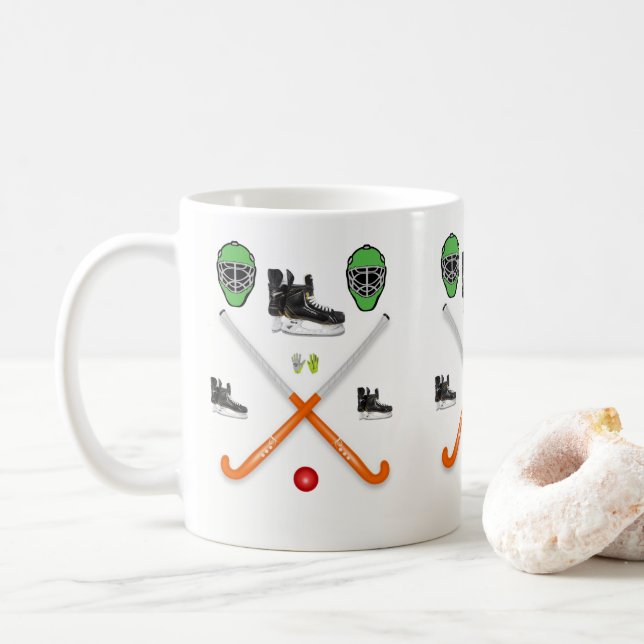 Taza De Café Mugre de hockey (Con donut)