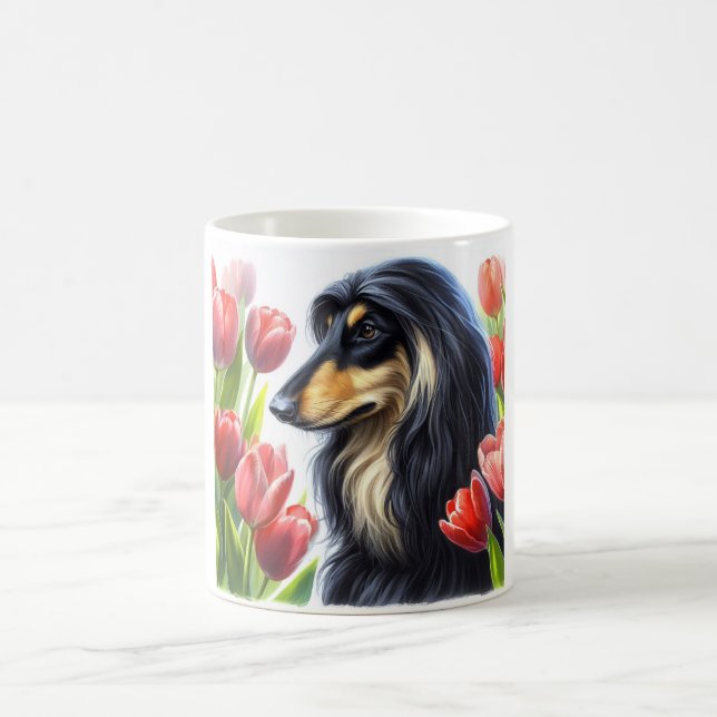 Taza De Café Mugre de hound afgano (Centro)