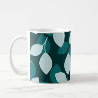 Taza De Café Mugre de impresión de diseño de hoja