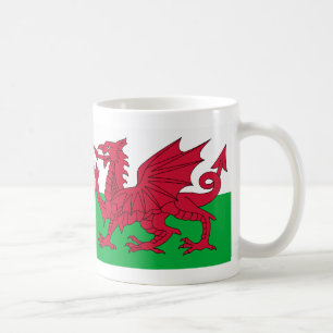 Taza De Café Mugre de la bandera del dragón galés