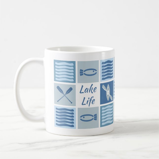 Taza De Café Mugre de la vida del lago (Izquierda)