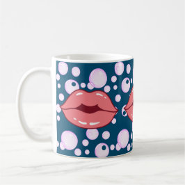 Taza De Café Mugre de labios de burbuja