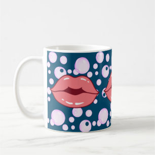 Taza De Café Mugre de labios de burbuja