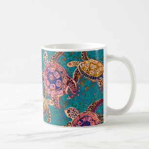 Taza De Café Mugre de las tortugas marinas de Hawái