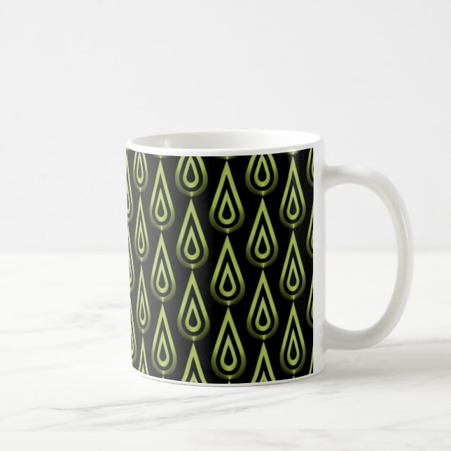 Taza De Café Mugre de llamas, verde oliva (Derecha)