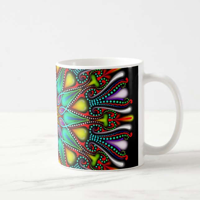Taza De Café Mugre de Mandala 3 (Derecha)