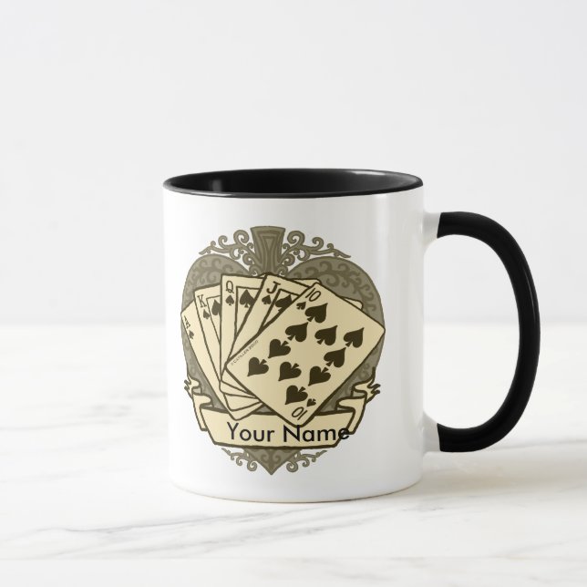 Taza De Café Mugre de mano de buen póquer (Derecha)