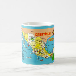 Taza De Café Mugre de mapa de México
