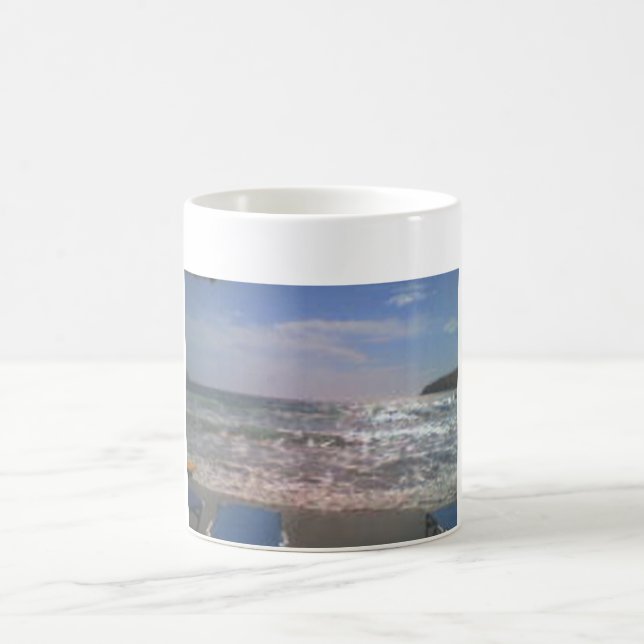 Taza De Café Mugre de mar azul (Centro)