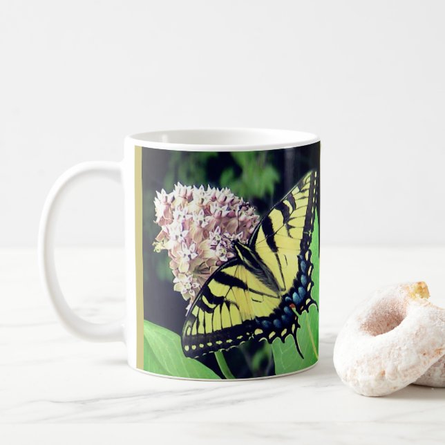 Taza De Café Mugre de mariposa de cola tortuga (Con donut)