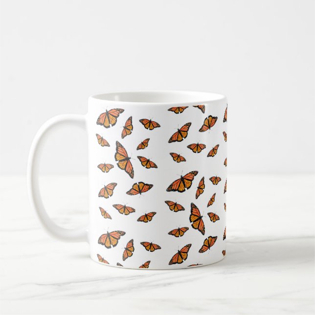 Taza De Café Mugre de mariposa monarca (Izquierda)