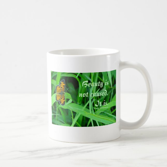 Taza De Café Mugre de mariposa pequeña (Derecha)