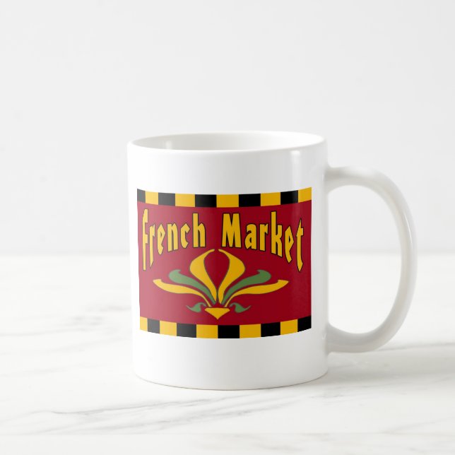 Taza De Café Mugre de mercado francés (Derecha)