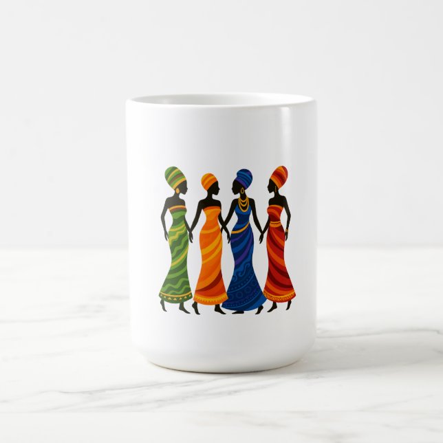 Taza De Café Mugre de mujeres africanas (Centro)
