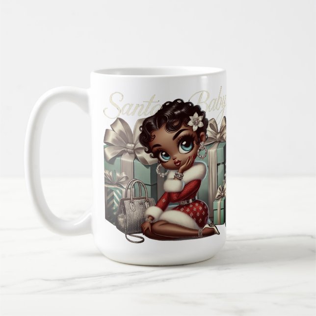 Taza De Café Mugre de Navidades bebé de Santa (Izquierda)