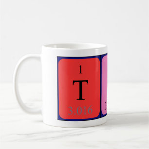 Taza De Café Mugre de nombre de tabla periódica