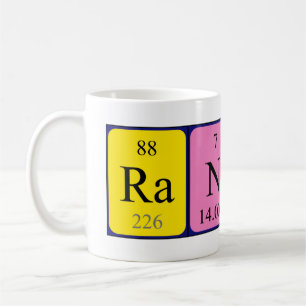 Taza De Café Mugre de nombre de tabla periódica aleatoria