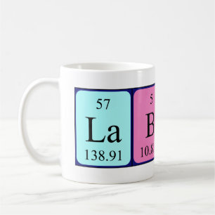 Taza De Café Mugre de nombre de tabla periódica de Lab Babe