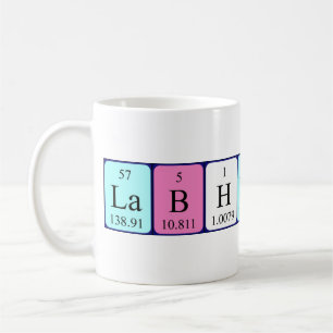 Taza De Café Mugre de nombre de tabla periódica de Lab Heroine