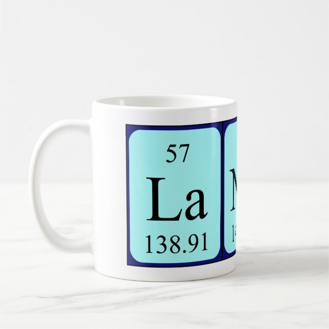 Taza De Café Mugre de nombre de tabla periódica de Lander (Izquierda)