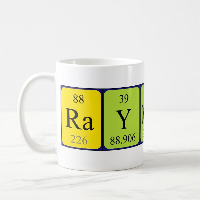 Taza De Café Mugre de nombre de tabla periódica de Raymond (Izquierda)
