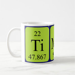 Taza De Café Mugre de nombre de tabla periódica de Timon