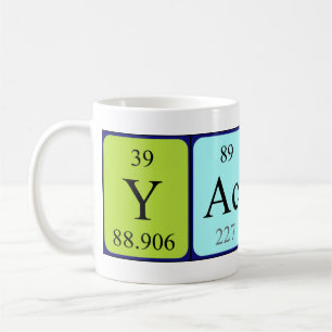 Taza De Café Mugre de nombre de tabla periódica de Yacine
