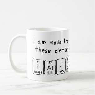 Taza De Café Mugre de nombre de tabla periódica del padre