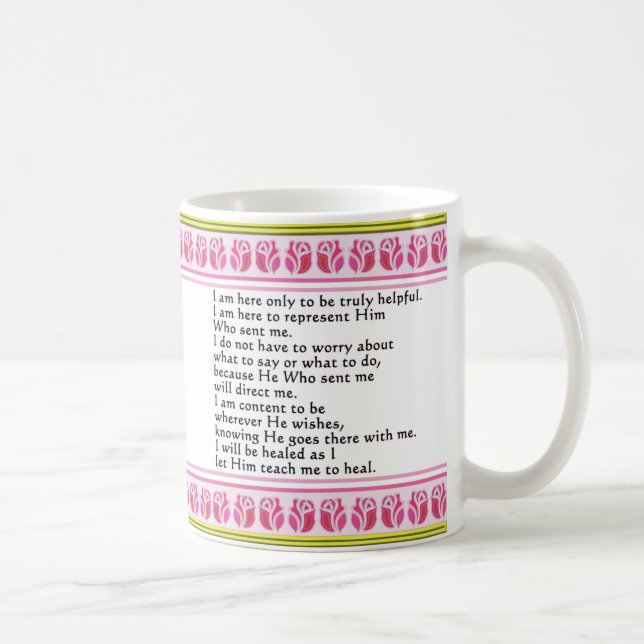 Taza De Café Mugre de oraciones de Miracle Worker (Derecha)