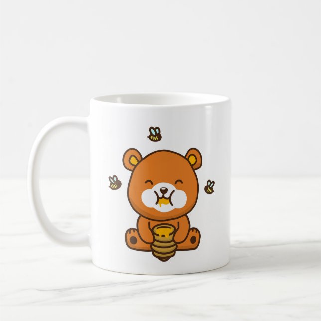 Taza De Café Mugre de oso de miel (Izquierda)