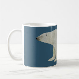 Taza De Café Mugre de oso polar en azul profundo