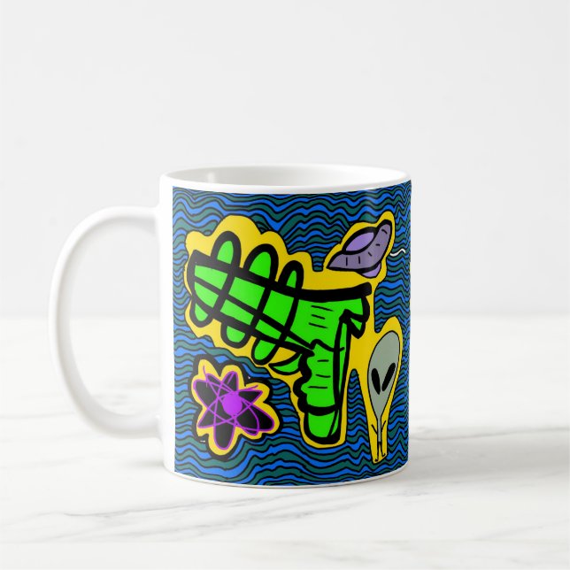 Taza De Café Mugre de OVNI (Izquierda)