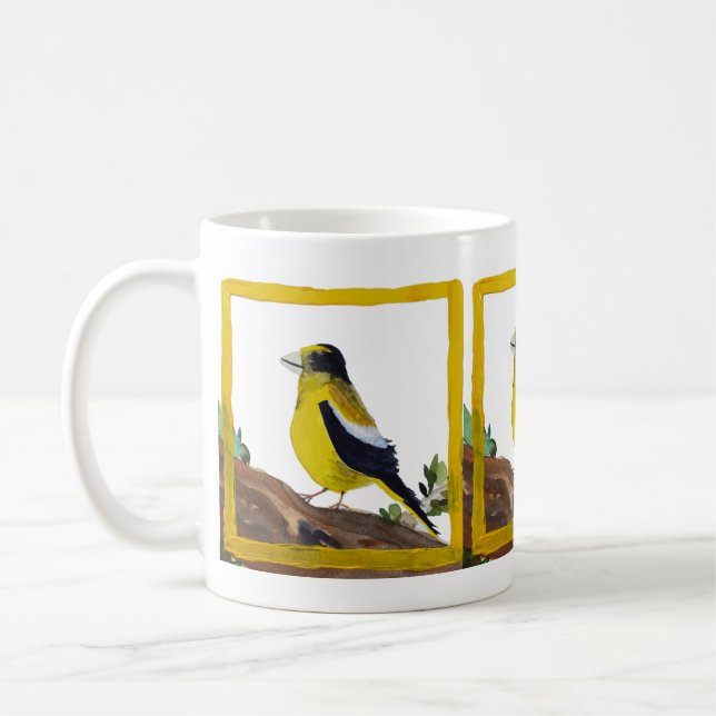 Taza De Café Mugre de pájaro amarillo (Izquierda)
