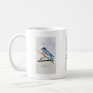 Taza De Café Mugre de pájaro azul para fanáticos de la vida sal