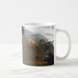 Taza De Café Mugre de palo grande