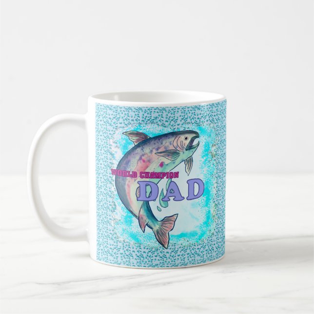 Taza De Café Mugre de papá pescador campeón (Izquierda)
