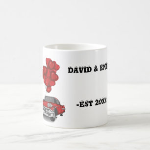 Taza De Café Mugre de parejas bodas personalizadas
