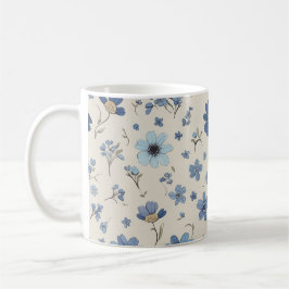 Taza De Café Mugre de patrón de flor