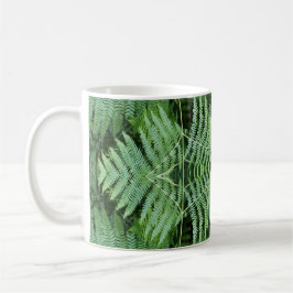 Taza De Café mugre de patrón de helecho