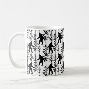 Taza De Café Mugre de patrón de pie grande