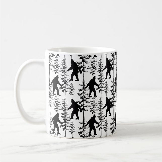 Taza De Café Mugre de patrón de pie grande (Izquierda)