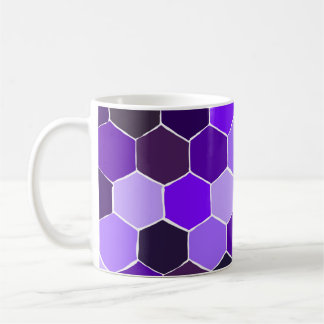 Taza De Café Mugre de patrón púrpura