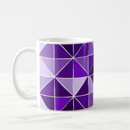 Taza De Café mugre de patrón púrpura