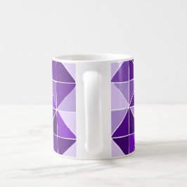 Taza De Café mugre de patrón púrpura